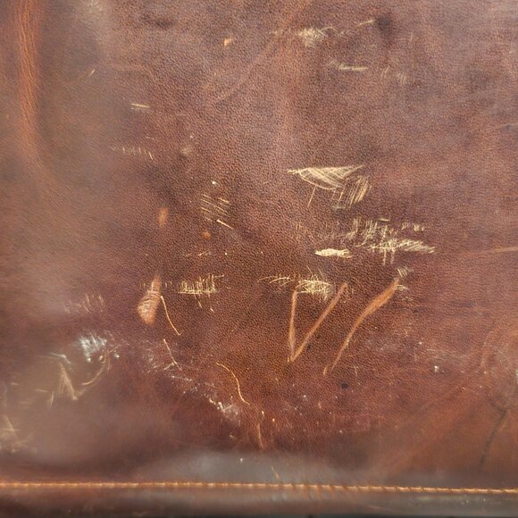 Large leather cow hide tote - Picture 5 of 10